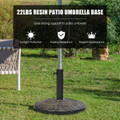 22-Pound Patio Resin Umbrella Base with Wicker Style for Outdoor Use product image