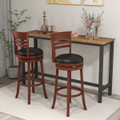 Swivel Bar Height Stools with Backrests (Set of 4) product image
