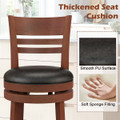 Swivel Bar Height Stools with Backrests (Set of 4) product image