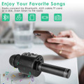 Wireless Bluetooth Kids Karaoke Microphone, 5 in 1 Portable Handheld Microphone with Adjustable Remix FM Radio for Boys Girls Birthday (Black) product image