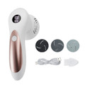 Electric Foot Callus Remover Rechargeable Portable Electronic Pedicure Feet Scrubber File Tool For Dead Skin Color White product image