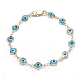 Gold Filled Evil Eye Multi Color Bracelet product image