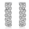 0.25CT Natural Diamond Infinity Hoop Earrings product image