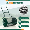Costway 27'' Metal Roll Compost Spreader product image