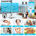 Hydrogen Water Bottle,Portable Hydrogen Water Bottle Generator,Ion Water Bottle Improve Water Quality in 3 Minutes,Water Ionizer Machine Suitable for Home,Office,Travel and Daily Drinking (Silver) product image