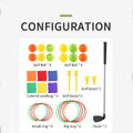 3 in 1 Golf Throwing Game Set for Kids -Golf Game,12 Golf Ball,12 ferrules,6 sandbags,Golf Clubs, Indoor Outdoor Birthday Gifts for Girls Boys product image