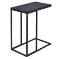 Black Wood and Steel C-Shape Side Table product image