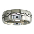 Men's 7mm Titanium Graphic Wedding Band product image