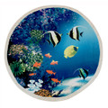 61-Inch Round Vibrant Beach Towel with Fringe (2-Pack) product image