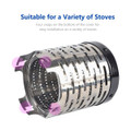 Mini Camping Heater, Portable Stainless Steel Stove Tent Heating Cover For Outdoor Backpackers Hiking Travel product image