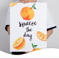 Orange Framed Canvas Wall Art product image