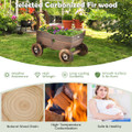Decorative Wooden Wagon Cart Plant Stand product image