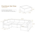 7-Piece Outdoor PE Wicker Rattan Patio Furniture Set product image
