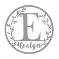 Personalized Vine Monogram Wall Decor Metal Initial Sign product image