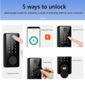 Tuya Smart Home Bluetooth Fingerprint Locks Smart Door Lock Password APP Remote Unlock Electronic Lock product image