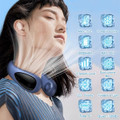 Neck Air Conditioner Portable Neck Fan with Semiconductor Cooling Airflow Fans Portable Rechargeable with 3 Speeds LED Display for Outdoor Travel Indoor product image