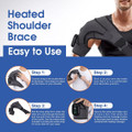 Heated Shoulder Wrap with Vibration, Wireless Heating Pad for Shoulder, 3 Vibration and Temperature Settings, LED Display product image