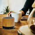 Zummy Bamboo Mini Portable Cylinder Bluetooth Speaker product image