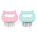 Pet Hair Removal Massaging Shell Comb (2-Pack) product image