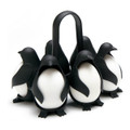 3-in-1 Egg Holder for Boiling, Storing and Serving, Penguin Shaped Poacher for Preparing Hard and Soft Eggs, Holds 6 Eggs for Boiling or Storing in the Refrigerator product image