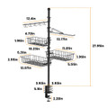 5-in-1 Outdoor BBQ Accessories Caddy Storage Rack product image