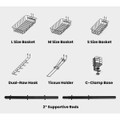 5-in-1 Outdoor BBQ Accessories Caddy Storage Rack product image