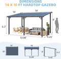 Wall-Mounted Patio Gazebo with Roof product image