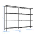 2-Piece Adjustable Heavy Duty Storage Shelving Unit product image