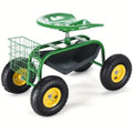 Rolling Garden Cart with Heavy Duty Tool Tray product image