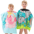 Kids' Hooded Soft Microfiber Poncho Towel product image