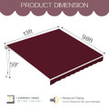 Manual Retractable Sun Shade Awning with Manual Crank product image