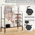 Height-Adjustable Double Rods Garment Rack  product image
