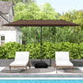 13-Foot Twin Patio Umbrella with Solar LED Lights product image