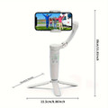 3 Axis Gimbal Stabilizer for Smartphone,Foldable,Anti-Shake Face Tracking Bluetooth Control Selfie Stick Compatible with iPhone Android Tiktok YouTube Vlog Video product image