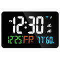 Digital Alarm Clocks for Bedrooms,Dual Alarms,Temperature,Humidity,Date,Snooze,Accurate time,Easy to Read For Kid Elder(White) product image