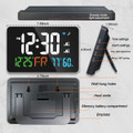 Digital Alarm Clocks for Bedrooms,Dual Alarms,Temperature,Humidity,Date,Snooze,Accurate time,Easy to Read For Kid Elder(White) product image