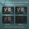 Digital Alarm Clocks for Bedrooms,Dual Alarms,Temperature,Humidity,Date,Snooze,Accurate time,Easy to Read For Kid Elder(White) product image