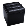 16-Inch Ottoman Pouffe with Hinge Top for Storage product image