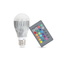 9W Color-Changing LED Light Bulb with Remote Control product image