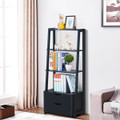Costway 4-Tier Modern Wood Bookshelf (2-Piece) product image