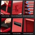 2-in-1 Tool Chest and Cabinet with 5 Drawers product image