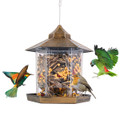 LakeForest® 6-Port Hanging Bird Feeder with Drainage Holes product image