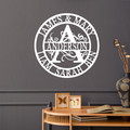 Personalized Split Letter Metal Family Sign Monogram product image