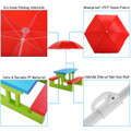 Costway Honeyjoy Kids Picnic Table Set with Umbrella product image