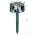 LakeForest® Ultrasonic Solar Animal Repeller product image