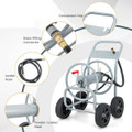 Garden Water Hose Reel Cart with 4 Wheels and Non-slip Grip product image