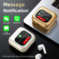 Smart Touch Screen Bluetooth Earphone APP Message Reminder Dialing Video Switching Incoming Call Answering with LED Display(Black) product image