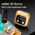 Smart Touch Screen Bluetooth Earphone APP Message Reminder Dialing Video Switching Incoming Call Answering with LED Display(Gold) product image
