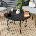 35.5-Inch Patio Fire Pit Dining Table with Cooking BBQ Grate product image