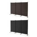 3-Panel Folding Room Divider with Lockable Wheels product image